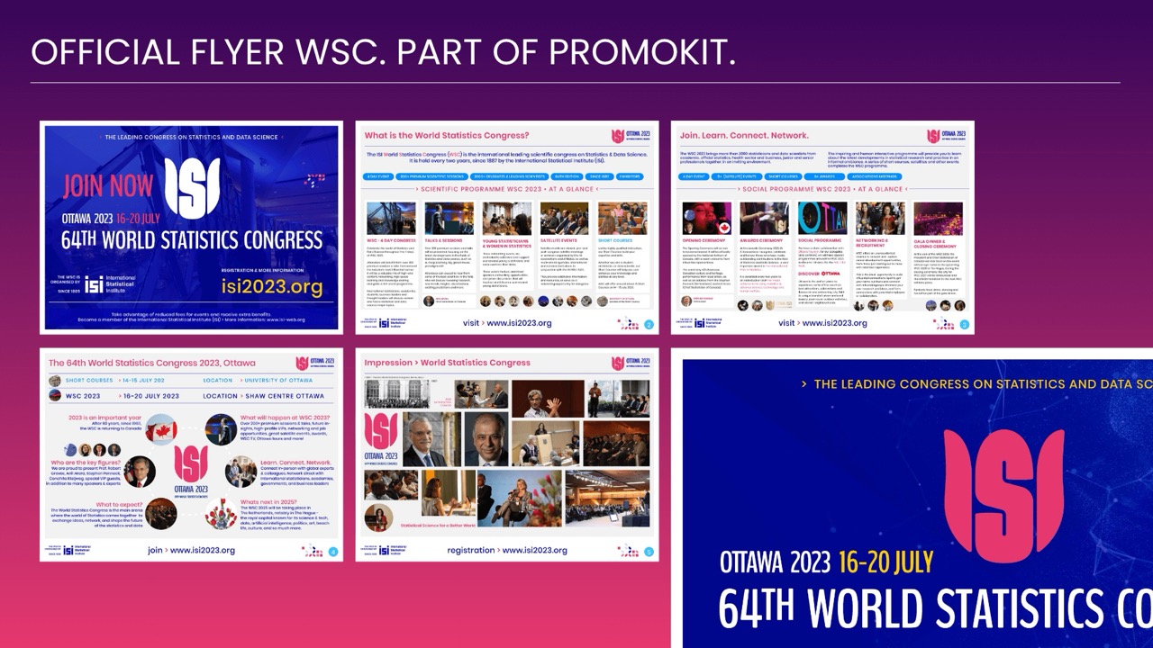 World Statistics Congress marketing, strategie en campagne door Sham Ramessar World Statistics Congress: Marketing en campagne voor World Statistics Congress – event strategie & creatie door Sham Ramessar